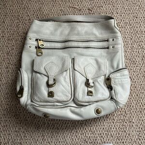 Marc by Marc Jacobs Faridah Off White Leather Shoulder Bag Tote